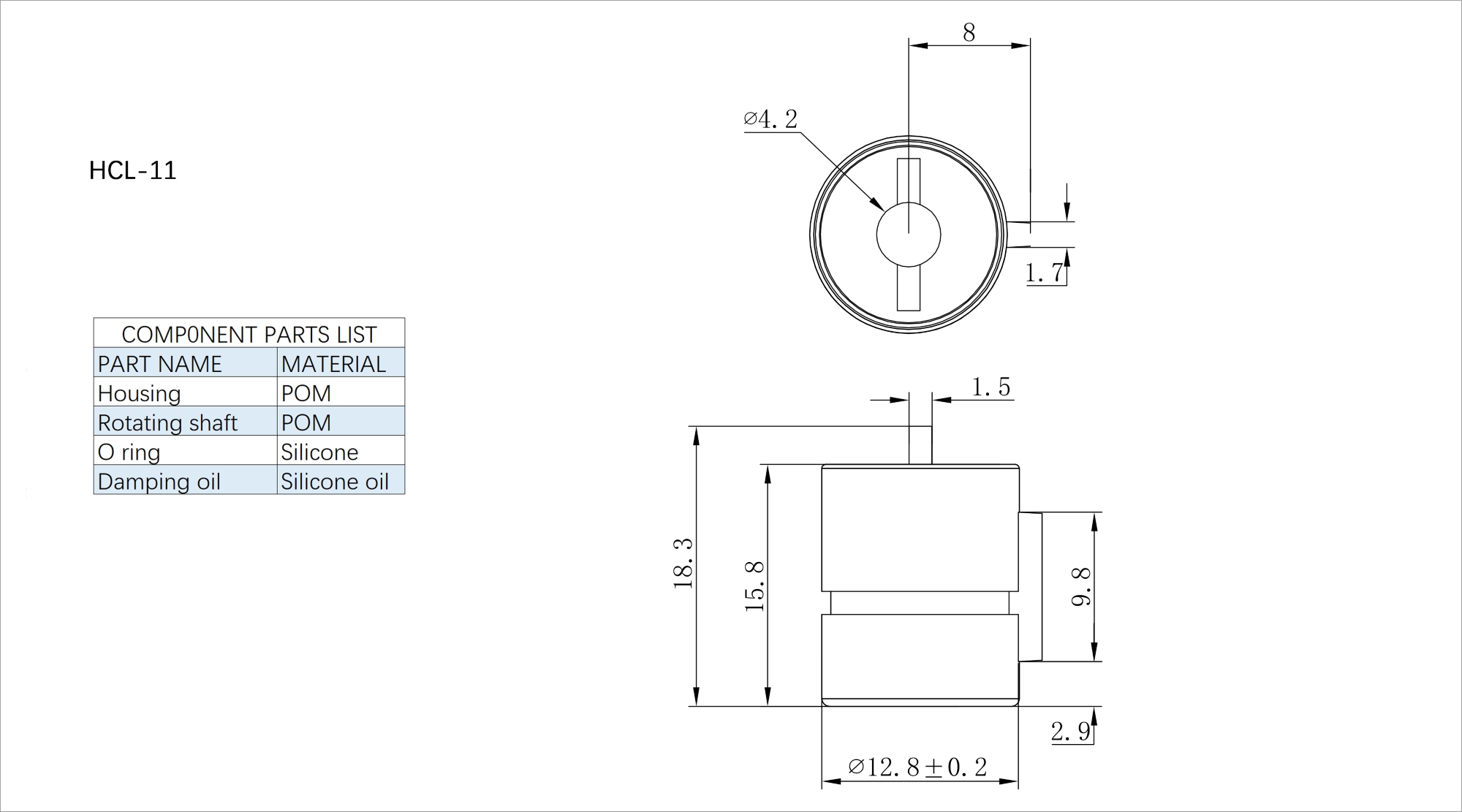 Axial Dampers HCL-11